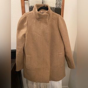 J.Crew City Coat Hthr Acorn- Like New